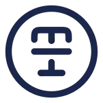 Text Cross Circle SVG Icon